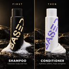 First shampoo to cleanse, then conditioner to hydrate, soften and help strengthen