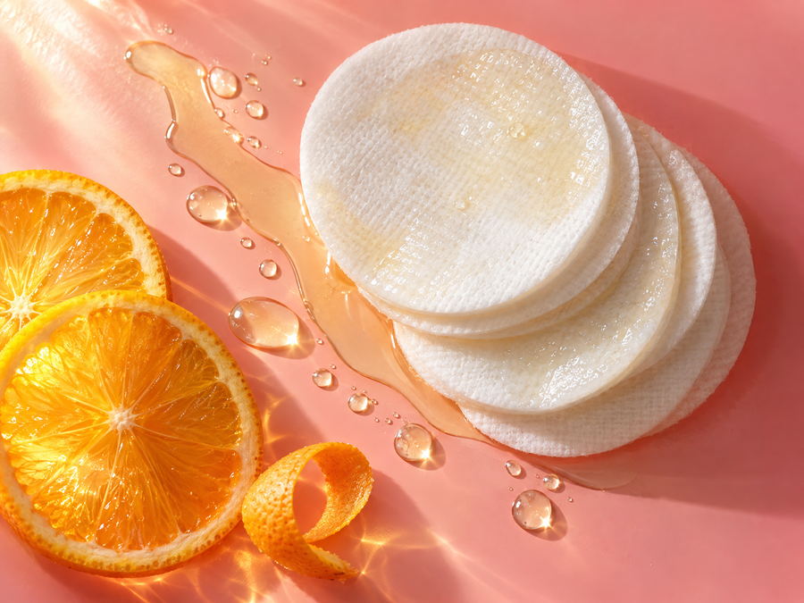 Vitamin C Brightening Korean Toner Pads